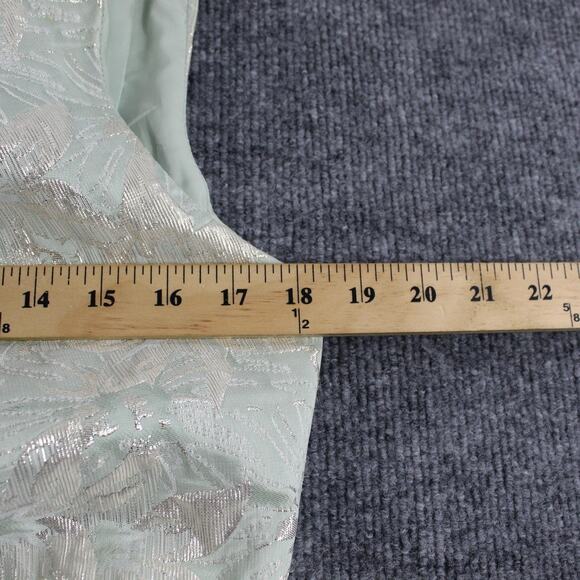 Rickie Freeman for Teri Jon Dress 18 One Shoulder Ruffled Mini Gown Formal Event - Picture 13 of 14